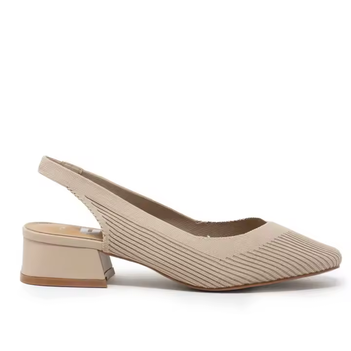 D'ANGELA DXF28113TAUP Zapatos casual mujer 35634 25V SALON DESTALONADO TEXTIL TAUPE - 1