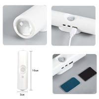 Lámpara De Noche LED Con Sensor De Movimiento 3 Colores Cambiantes Recargable Para Decoración De Armarios Y Cocinas - details 4