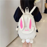 Mochila Personalizada Kawaii Con Orejas De Conejo Y Colgante De Oso Peluche Para Niñas Escolar Con Cierre De Cremallera Material Nylon Y Poliéster - details 33