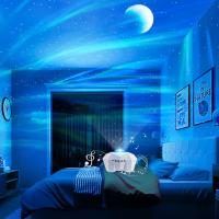 Lámpara Proyector De Aurora Nórdica Galaxia Luna Estrella Luz Nocturna Decoración Para Dormitorio Y Hogar Regalos Forma FÁIRY Fuente De Luz LED Pilas Incluidas - details 5