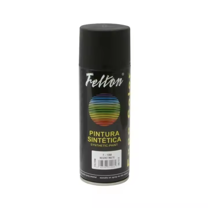 Spray pintura negro mate 400ml - 1