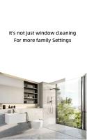 Limpia Ventanas Doble Cara Con Rojellador Y Botella De Spray Herramienta De Limpieza Para Vidrio Exterior Con Mango De Aluminio - details 8