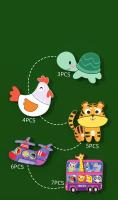 Puzzle De Madera 3D Para Bebés Juguete Educativo Montessori Aprendizaje Infantil Tangram Formas Animales Y Vehículos Juego Cognitivo - details 7