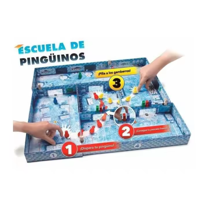 Redstring Juego de Mesa Escuela de Pingüinos Edición Kinderspiele - Habilidad y Diversión para Toda la Familia - 1
