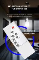 Soporte De Lámpara LED Convertible Inteligente Infrarrojo E27 Rango De Voltaje AC85-265V Con Control Remoto Imperdible Para Lazos - details 9