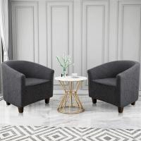 Cubierta De Silla Club Elástica En Jaquearl Sólido Protección De Muebles Para Sala De Estar Cubierta De Sofá De Barra Adecuada Para Silla De Un Brazo - details 2