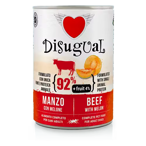 Disugual Adulto Monoproteico Ternera con Melón 12x150 gr - 1