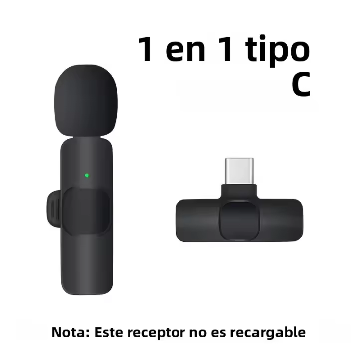 Mini Micrófono Lavalier Inalámbrico Para iPhone Y Android Grabación De Audio Y Video Portátil Para Transmisiones En Vivo Juego Micrófono Para Teléfono - 1