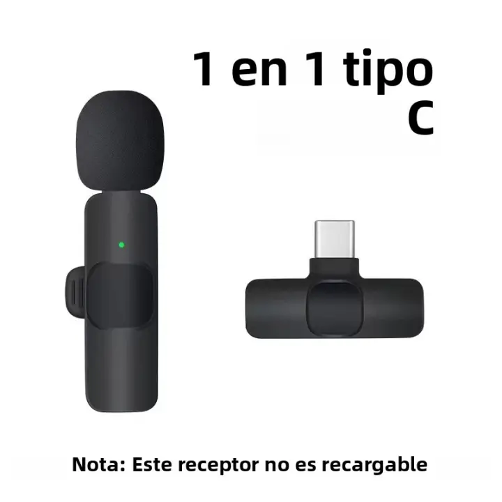 Mini Micrófono Lavalier Inalámbrico Para iPhone Y Android Grabación De Audio Y Video Portátil Para Transmisiones En Vivo Juego Micrófono Para Teléfono - 1