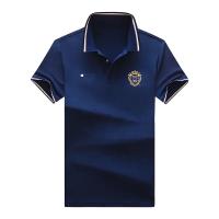 Camisa Polo De Algodón Puro Para Hombres Verano Estilo Casual Color Sólido Talla Grande Cuello En V Manga Corta Versátil - details 4