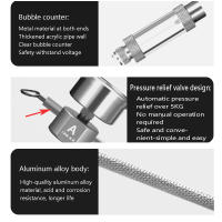 Kit De Generador De CO2 Para Acuario ZRDR DIY Con Contador De Burbujas Y Válvula De Solenoide Para El Crecimiento De Plantas Acuáticas - details 6