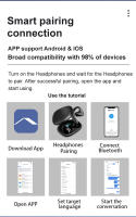 Auriculares De In-ear M8 Con Traducción Instantánea Bluetooth 144 Lenguajes Control De Volumen Material ABS Sin Cancelación De Ruido - details 8