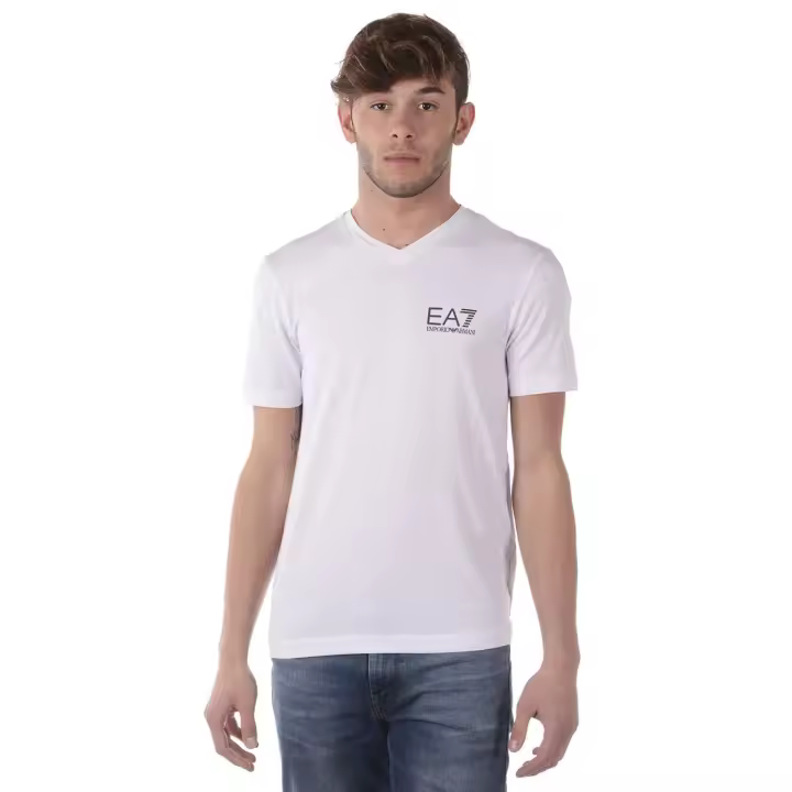 Emporio Armani EA7 Camiseta Algodón Hombre Blanco 3 ZPT53PJ03Z 1100 - 1