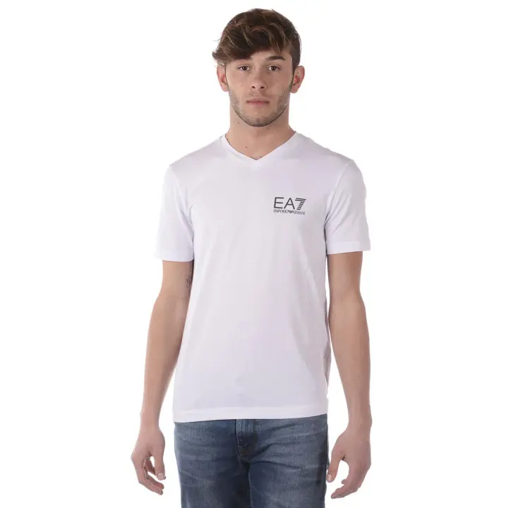 Emporio Armani EA7 Camiseta Algodón Hombre Blanco 3 ZPT53PJ03Z 1100 - 1
