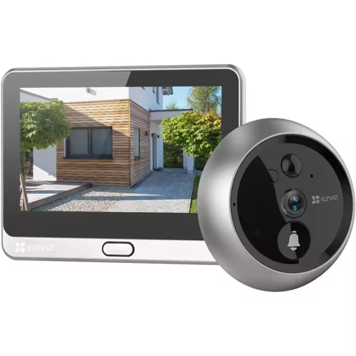 WIRELESS WIFI DOORBELL WITH VIEWFINDER EZVIZ DP2 CS-DP2-A0-6E2WPFBS - 1
