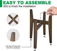 Soporte Para Plantas De Madera Sólida Ajustable Para Decoración Del Hogar Y Jardín Fácil De Montar Estantería Para Macetas De Patio - details 7