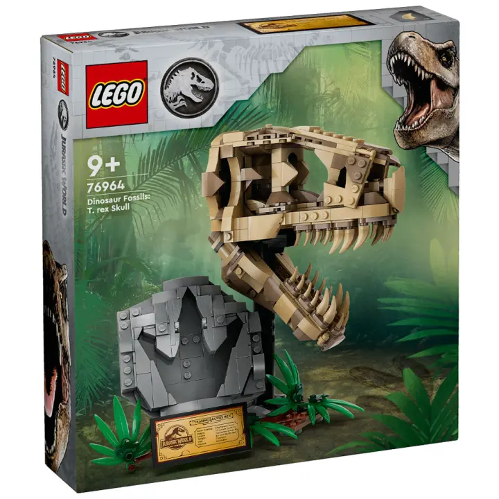 Lego Jurassic World - Fósiles de Dinosaurio: Cráneo de T-Rex, Tienda con Licencia Oficial 76964 - 1