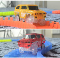 Coche De Rail DIY De Alta Velocidad Con Luz Eléctrica Juguetes Educativos Para Niños Material ABS Batería AA No Incluida - details 5