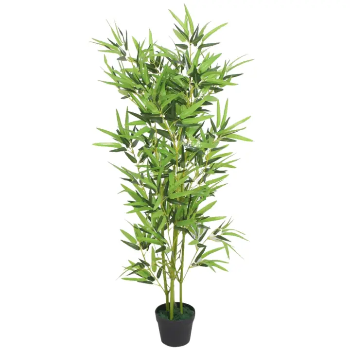 Árbol de Bambú artificial con Maqueta 120 cm Verde - 1