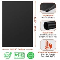 Aluminio Protector Para Horno Eléctrico Y De Gas No Pegajoso Resistente Al Calor Tapete Reutilizable Para Parrilla - details 4