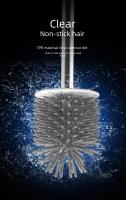 Juego De Cepillo De Inodoro De Silicona Con Dos Manos Kit De Limpieza De Baño Accesorio De Lavabo Montaje En Pared Sin Taladro Herramienta De Limpieza De Baño - details 11