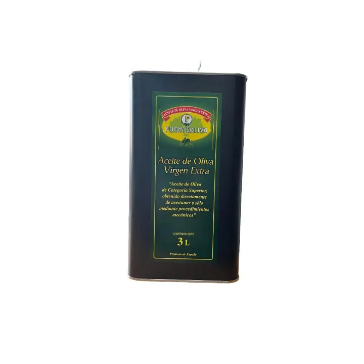 Aceite de Oliva Virgen Extra Fuenteoliva - Cosecha 2023/2024 - Lata 3 litros  - Hecho en España - Saludable y Delicioso - Ideal para Cocinar y Cuidado Personal - 1