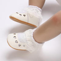 Zapatos Para Bebé Recién Nacidos Niñas Clásicos Corazón De Goma Antideslizante PU Vestido Primera Caminadora Zapatos De Cuna - details 57