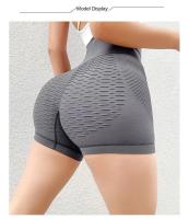 Pantalones De Yoga Para Mujer Cintura Alta Elevador De Glúteos Estiramiento Terciopelo Fitness Running Shorts Transpirables Verano - details 1