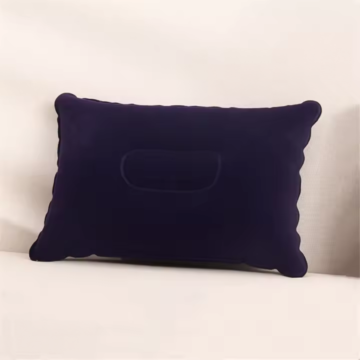 Almohada De Viaje Inflable En Forma De U Soporte Cervical Portátil Cómoda Para Dormir Inflado Al Comprimir Material De Poliéster PVC Tamaño 32x22cm 40x28cm - 1