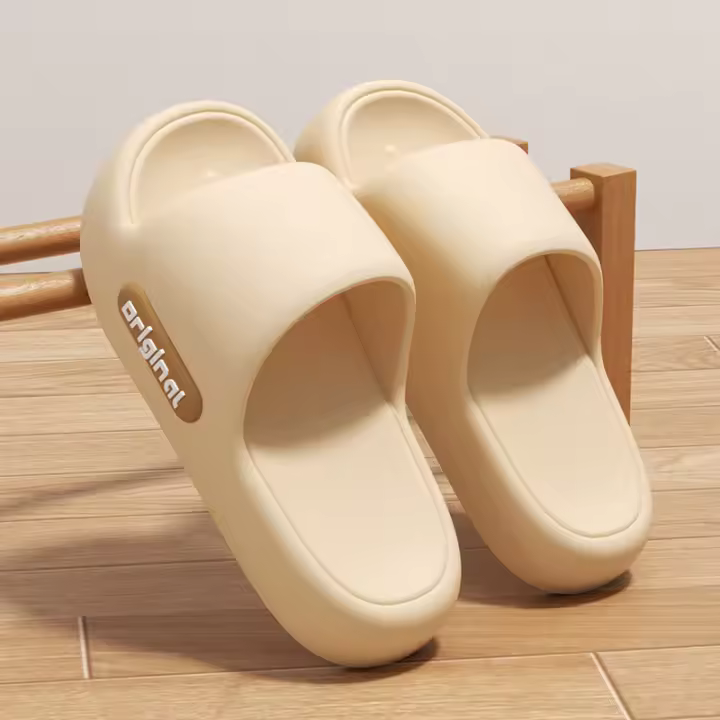 Zapatillas De Plataforma Gruesa Para Mujer EVA No Esmeriladas Antideslizantes Para Playa Cómodas Con Suela Suave Para Interior Estilo Nube - 1