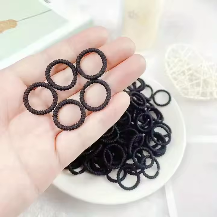 100pcs Bandas De Cabello De Goma Para Mujer Accesorios Coreanos De Cabello Anillos Elásticos Para Atar El Cabello No Dañinas Para El Cabello - 1