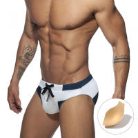 Bragas De Natación Para Hombre En Blanco Moda Verano Deporte Playa Traje De Baño Sexy Estilo Surf Talla Unica Material Poliéster - details 5