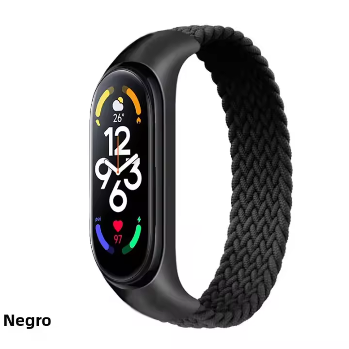 Correa De Pulsera Para Xiaomi Mi Band 6 Nylon Braided Solo Loop Miband4 Miband5 Wristband Compatible Con Mi Band 3 5 6 7 - 1