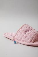 Zapatillas De Tela Suave Y Silenciosas Para Interno Zapatos Mujer Con Dedos Expuestos Comodidad Neutra Minimalista Para El Hogar - details 2