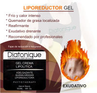 Gel Slim Liporeductor Quema Grasas - Diatonique - Vientre Plano - 500 ml  Tratamiento Corporal para Reducción de Grasa Abdominal - details 1