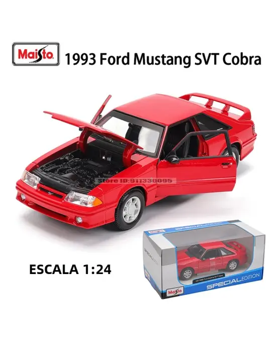 Maisto 1:24 Modelo De Coche De Aleación 1993 Ford Mustang SVT Cobra Regalo De Colección De Juguetes Estático De Precisión - 1