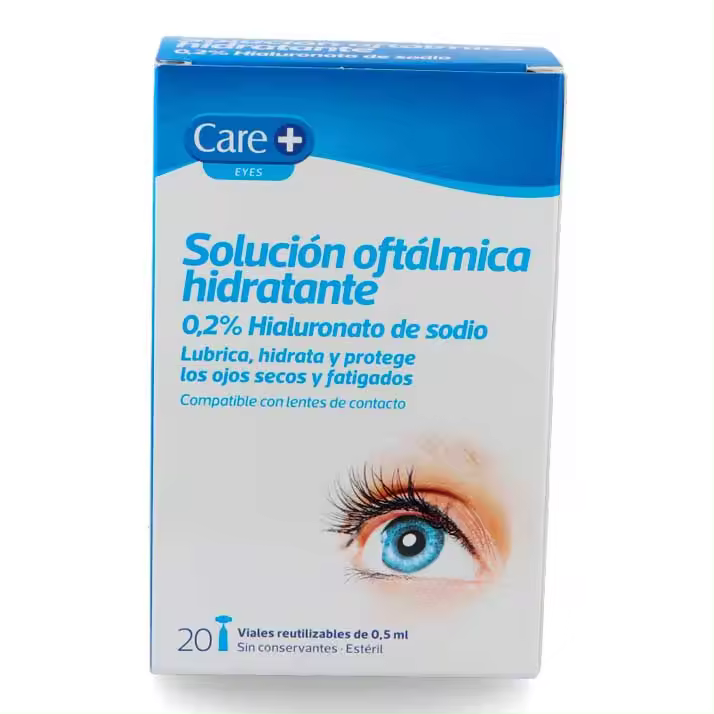 Care+ Solucion Oftalmica Hidratante 0,2% Hialuronico 20V - 1