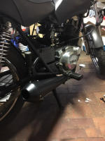 Escape De Moto Retro Vintage Clásico Electroplata Para Cafe Racer Bobber Chopper Custom Material De Acero Inoxidable Universal - details 21
