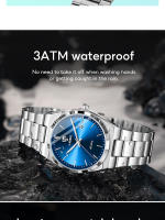 Reloj De Negocios LIEBIG De Lujo Con Cuerpo De Acero Inoxidable 3Bar Impermeable Movimiento Japonés De Cuarzo Con Calendario Reloj Hombre - details 7