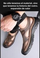 Sandalias De HENGBAHE Para Hombre Estilo Nuevo Cómodas Y Livianas Con Suela Gruesa Y Material De Malla Tipo De Sandalia De Envío Al Tobillo Zapatos Casuales - details 14