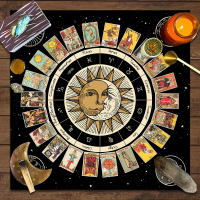 Mantel De Taro Con Doce Constelaciones Y Cielo Estrellado 1pc Decoración De Juego De Tarot Estilo Moderno Poliéster 100% - details 34