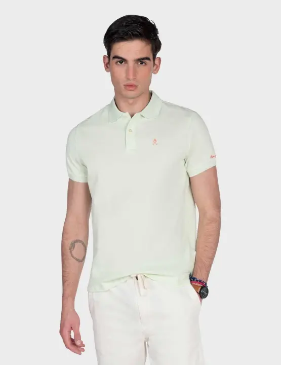 Harper & Neyer Icon polo verde para hombre - 1