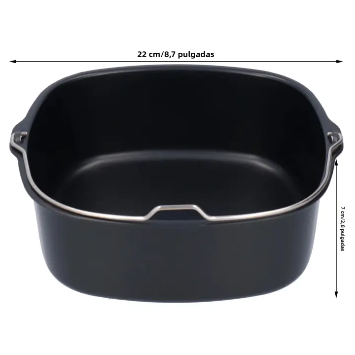 Molde De Pastel De Hierro Ecológico Para Hornear Ajustado Para Modelos HD9925 HD9860 HD9905 Tamaño 17,5 cm Y 22cm Accesorios Para Fritera - 1