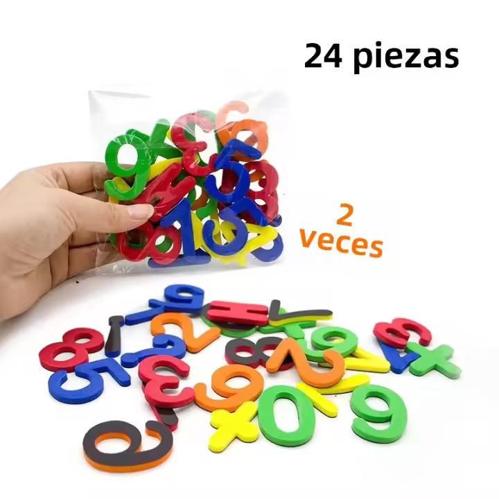 Juego De Letras Y Números Magnéticos Para Nevera Alfabeto ABC Y Cuentas 123 En Plástico Educativo Para Preescolar Aprendizaje Uso En Nevera - 1