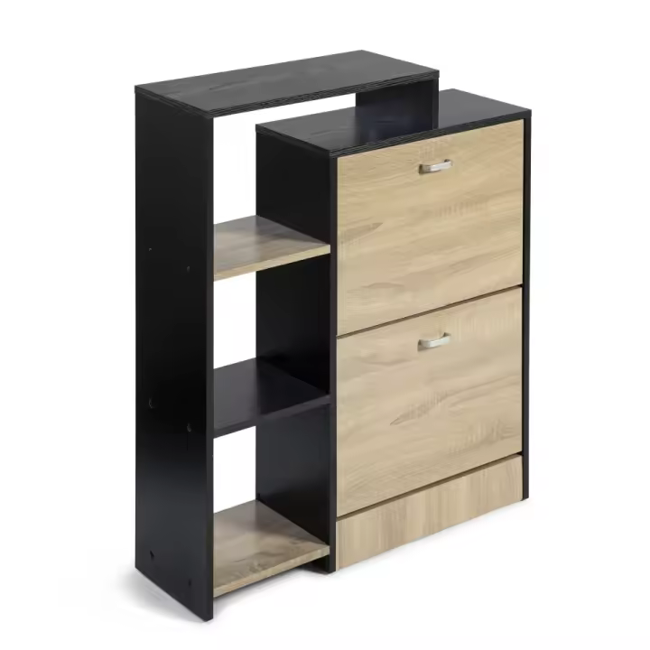 DUPI  Zapatero recibidor Aitana de Madera con 2 Puertas – Estantería para 20 Zapatos, Compacto y Funcional - 1