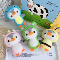 Disfraz Creativo Y Lindo De Pingüino Peluche Bolsa Con Colgante De Muñeco Transformable En Pingüino Llavero De Buitre Rana Y Unicornio Para Adultos Y Niños - details 0
