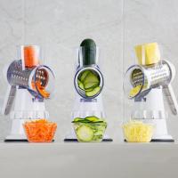 Slicere De Verduras 3 En 1 Manual Acessorios De Cocina Rascador Para Verduras Cortador Redondo Mandolina Picador De Papas Hogar Cocina - details 0