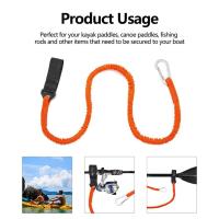Correa Ajustable Para Remarca De Kayak Con Gancho De Seguridad Y Cordón Colado Para Caña De Pescar Accesorios De Barco - details 6