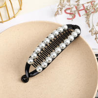 Pinza Para El Cabello De Mujer Con Perlas Y Cristales Molans Accesorio De Moda Para Decorar El Cabello Clip De Moda Para Niñas Y Mujeres - details 6