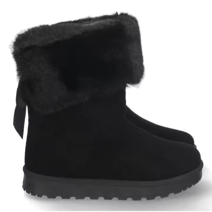PuntoSalao Botas australianas con detalle lazo mujer color negro - 1